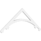Ekena Millwork Pitch Legacy Architectural Grade PVC Gable Pediment, 48"W x 18"H x 1"P (9/12) GPP048X018X100LEG - alternate 1